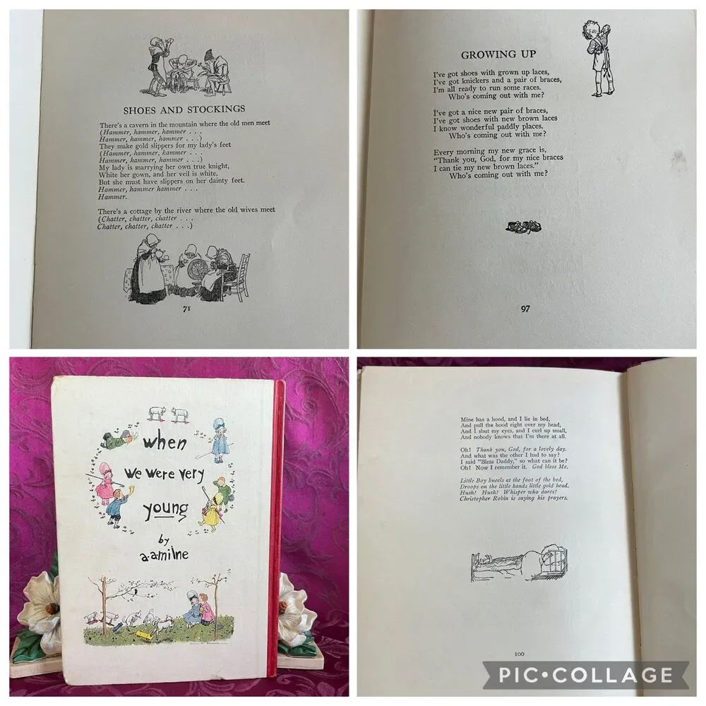 1925 When We Were Very Young by A. A. Milne, Special Holiday Edition, 2nd Print